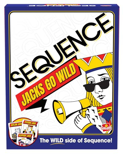 Goliath Sequence Jacks Go Wild! | Strategy Board Game Includes Additional Wild Jacks Cards | 2-12 Players, Ages 7+