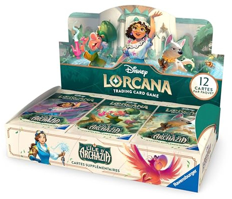 Ravensburger – Caja de 24 Boosters Lorcana: La isla de Archazia – Versión francesa
