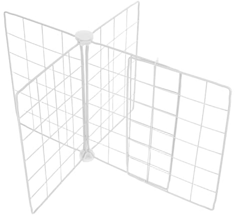 Divisores de Congelador Horizontales de Hierro Blanco para Estantes | Diseño de Malla por Capas, Tamaño Ajustable, Instalación Fácil, para Nevera y Arcón