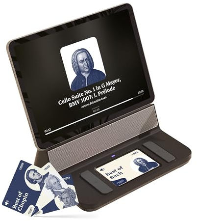 enna Dock inkl. 5 Starter-Karten - Tablet für Senioren, einfache Bedienung, inkl. 4 enna Audio Cards klassische Musik, Videoanrufe mit Oma und Opa, Fotos senden, Fotoalben erstellen, 30 Tage kostenlos