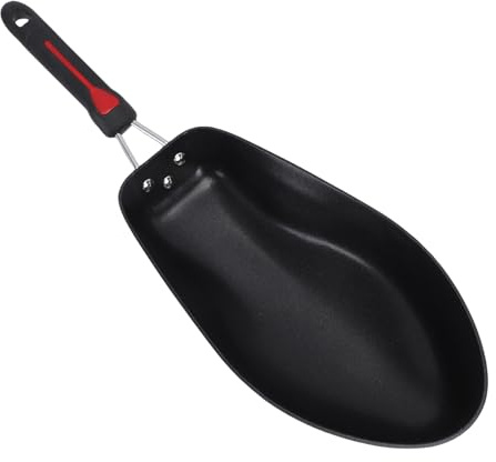 Fdit Poêle à Frire en Forme de Poisson 3D en Acier Inoxydable, Poêles à Griller Antiadhésives avec Chauffage Uniforme, Comprend une Spatule en Bois de Hêtre pour Frire, Braiser, Rôtir