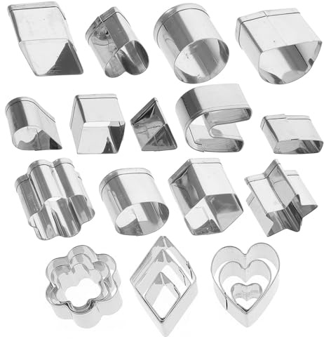 MOLUCKFU Set 33 Pezzi Tagliabiscotti Rotondi in Acciaio Inox Formine per Biscotti Circolari Multiuso per Pasta Frolla e Fondente Strumenti da Cucina per Biscotti Natalizi e Decorazioni