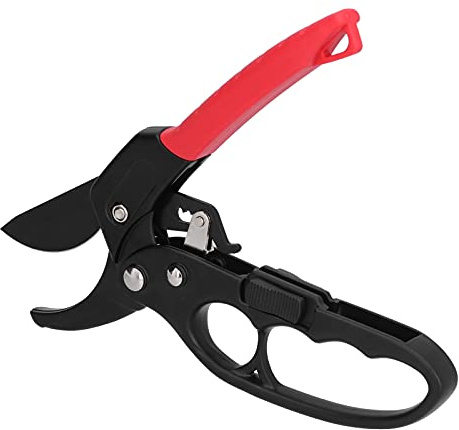 Ycauty Cesoie da Potatura Forbici per Rami con Interruttore a Scorrimento Salva Sforzo per Frutteto, Giardino, SK5 Rosso 8,7 Cesoie da Potatura a Cricchetto, Strumento di Portatile