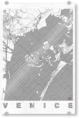 artboxONE Acrylglasbild 30x20 cm Städte Venedig, Italien 2 Bild hinter Acrylglas - Bild Karte Karte Map