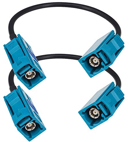 YILIANDUO Fakra Z Kabel Buchse zu Buchse 15CM für GPS/DAB 2er Pack | Fakra Pigtail für Autoradio Android Haupteinheit GPS Navigation FM AM Radio Sirius XM 4G LTE Telematik Bluetooth Modul