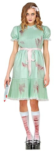 W WIDMANN MILANO Party Fashion - Killerpuppen Kostüm Damen | 3-teilig mit Kleid, Gürtel und Strümpfen, Horrorkostüm Puppe für Halloween, Karneval, Mottopartys