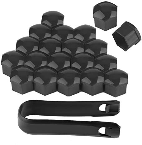 19mm lug nut covers tappi 20 Stück 19mm Auto Radmutternkappen Auto Nabenschraube Abdeckung Bolzen Felgen Außenschutz (Grau)