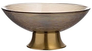 QINGGANGLING999 Saladier Verre Table à Manger et Table de Cuisine Moderne de Fruits Rondes et Table de Cuisine décoration créative Verre de Grande capacité Bols à Salade (Size : L)