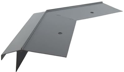 Renoplast® Aluminium Ecke 135° für Traufprofil K10R Graphit | Fertigstellung von Terrassen und Balkonen | Harzböden | Wasser ablaufsysteme Winkelprofil | Korrosionsschutz Balkonprofile