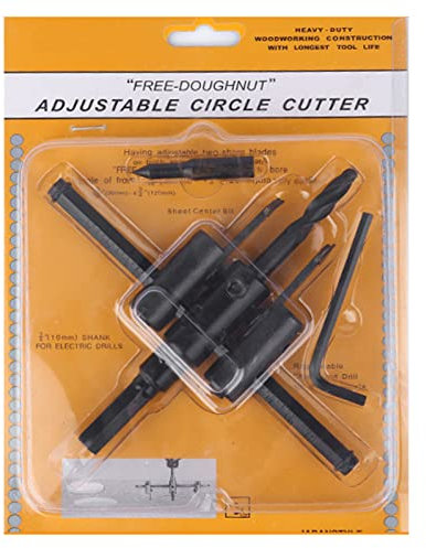 Set di Frese Per Fori Circolari Regolabili, Tipo Piano Per Impieghi Gravosi in Metallo, Fori Per Fori Circolari in Legno, Punte Per Seghe Utensili da Taglio Rotondi Per La Lavorazione (30-120)