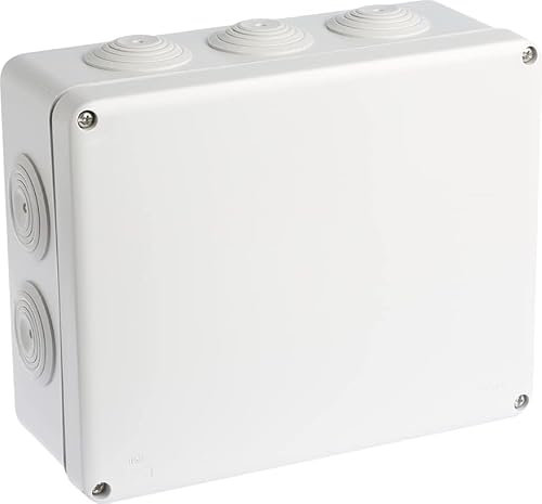 EUR'OHM Boite de dérivation étanche avec traitement anti-UV renforcé - IP55 - SUM'OHM 210x170x80-10 entrées - Câble gaine et connectique