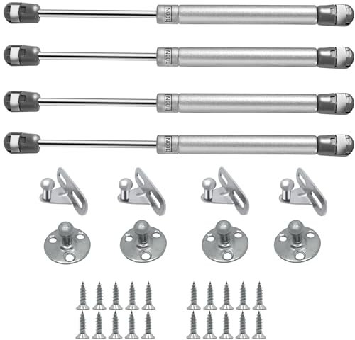 4 Piezas Amortiguador Puerta Cocina, Resorte de Gas con Tornillo, Amortiguadores Muebles Cocina, Pistones Hidraulicos Muebles Cocina Adecuado para Muebles Puertas Aarmarios Estantes Zapatos