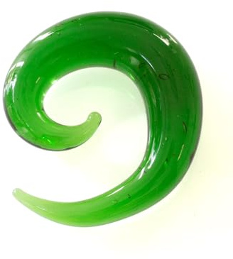 Fly Style Piercing Ohr Expander aus Glas - Dehnschnecke Dehnspirale Dehnungsschnecke Dehnsichel