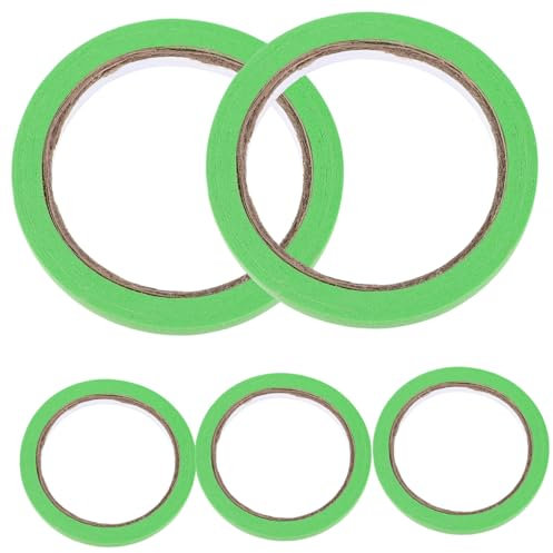 HAPINARY 5 Rollen Malerkrepp Abdeckband Papierklebeband Leicht Ablösbar 20m Selbstgemacht Bastelband Papierbasiert Mittlere Klebkraft Für Handwerk Verpackung Und Malerarbeiten