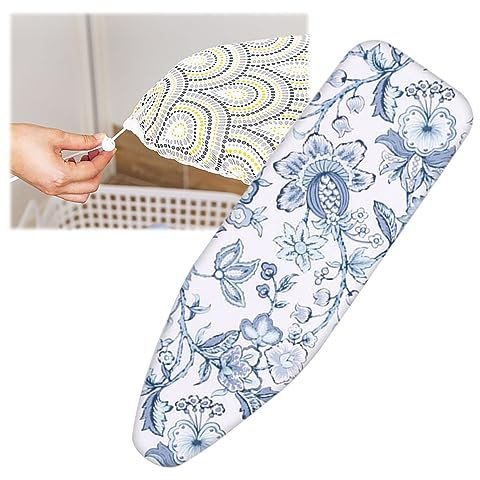 CABINE Scorch Resistant Ironing Board Cover with Padding 81X30Cm 92X33Cm 97X33Cm 110X35Cm 122X38Cm/D/92 * 33Cm