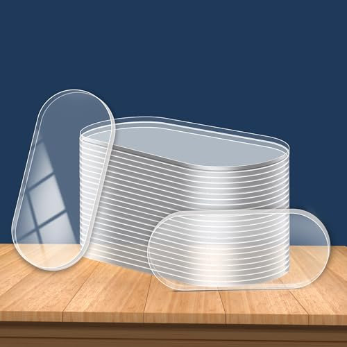 PEUTIER 200pcs Double Sided Mounting Tapes, Strong Double Sided Adhesive Pads Clear Removable Sticky Patch for Walls Adhesive Putty Dots Nano Gel Tape for DIY Crafts Hanging Poster Picture Decor Map