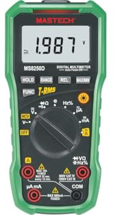 MASTECH MS8250A/D MS8251A/B MS8261 MS8264 MS8265 MS8268 MS8269 Multimètre numérique DMM AC/DC Tension Courant Ohmètre avec testeur de température diode continuité(MS8250D)