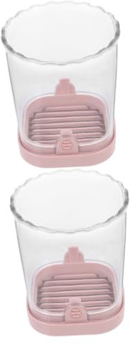 Alipis 2 Piezas rebanadora cortador de uva cortadora de frutas y verduras cortador de fresas cortador de verduras de manual práctico cortador de verduras Acero inoxidable rosa