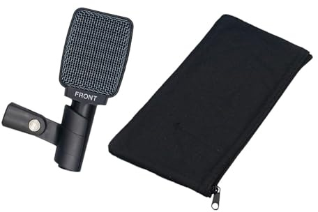 Harilla Klemmhalterung Snare Drum Mic Trompetenmikrofon Drum-Mikrofon Sound Pickup Mic E-Gitarre Nierenmikrofon Dynamisches Mic
