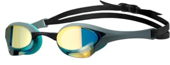 ARENA Unisex Cobra Ultra Swipe Racing Swim Goggles for Adult Men Women Anti-Fog Technology Polycarbonate Hard Mirrored Lens Professional Athlete Gear, Aqua/Sage/Peacock