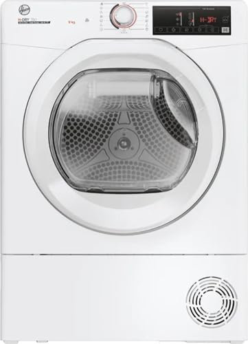 Hoover H-DRY 350 Asciugatrice 9 Kg, Pompa di Calore, Libera Installazione, Classe A++, Certificazione Woolmark, AxLxP 85x60,4x59,6, Bianca - HRE H9A2TE-S