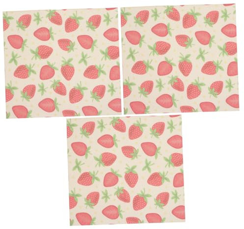 MOLUCKFU 3pezzi Involucro Riutilizzabile Di Cera Pellicola Per Alimenti Ecologica Per Conservare Frutta Verdura e Snack Pratico Per Picnic e Pranzo