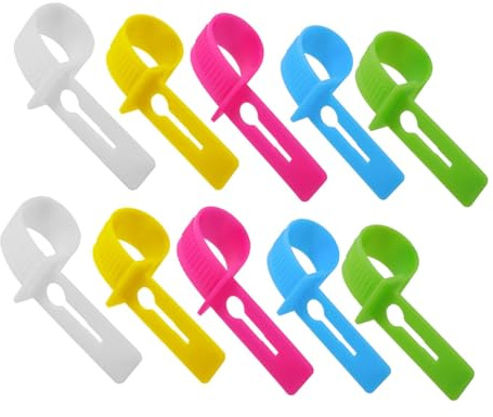 Veemoon 40pcs Clothes Drying Pole Buckle Coat Hanger Buckle Fastening Wind-fixing for Outdoor Use for Hanging Rails for Clothes and Tie Hanger