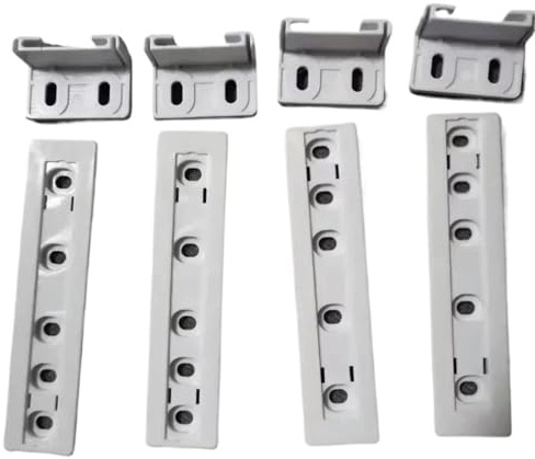 Ensemble De 4 Rails De Connexion For Montage Coulissant De Porte Double Dissimulée For Réfrigérateur Encastrable