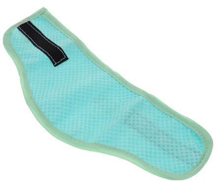 SEWOART Pet Cooling Bandana Ice Towel Collar Breathable Summer Scarf for Small Dogs Green Polka Size Outdoor Cooling Dog Accessory