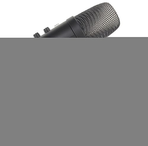 Ausla Microphone à Condensateur USB, Contrôle de Gain RVB avec directivité Cardioïde pour Podcasts et Jeux