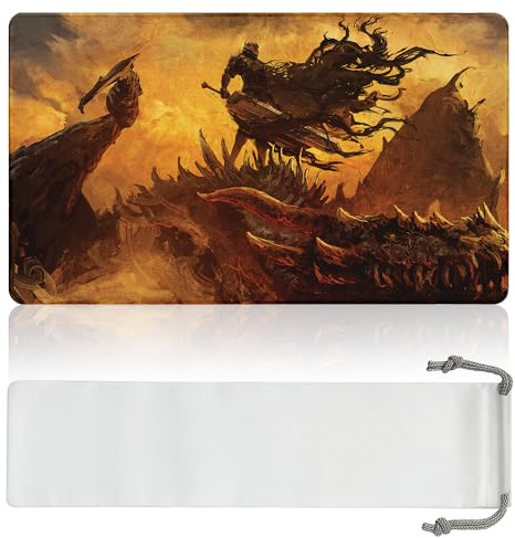 Wyrmspire Dragon Slayer (sydda kanter) – MTG lekmatta – kompatibel med Magic The Gathering lekmatta – TCG-lekmattor och premium MTG-tillbehör