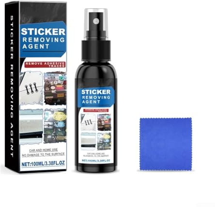 Zilimontt Sticker Glue Remover for Automotive and Home Use, Quick Removal Spray for Labels, Adhesives, Sealants, Wet, Grease, Dirt, Compatible with Glass, Ceramic,