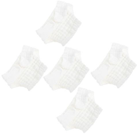 TOYANDONA Pannolini Lavabili 5 per Ragazzo Ragazza in Cotone Assorbenza Elevata e Promuovono un Sonno, per l'Uso Notturno