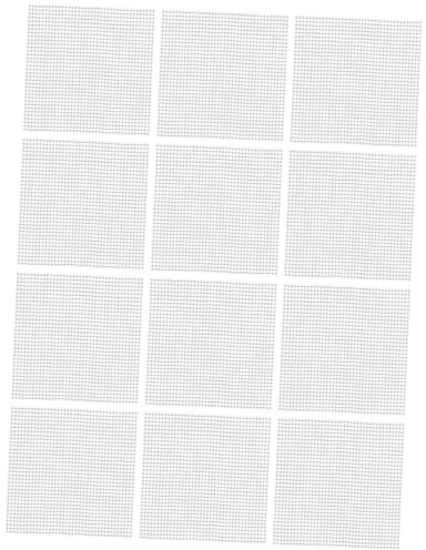 SZLIFE 12 Pièces Treillis en Fibre de Verre pour Mosaïque, Treillis en Fibre de Verre pour Enduits Blanc, Support en Fibre de Verre pour Mosaïque, Grille de Pose pour Plâtre