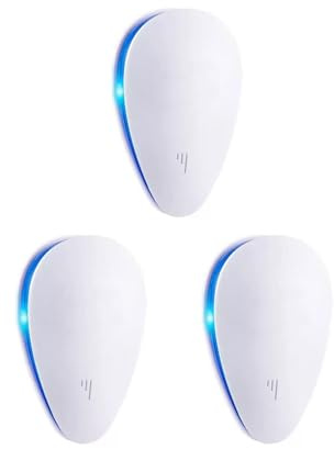 PestLab⎟Répulsif Anti-Nuisibles - moustiques à ultrasons, répulsif Efficace Contre Les Souris, Fourmis, Mouches, araignées, cafards - Récipient répulsif à ultrasons électromagnétique