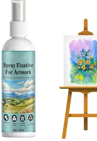 Generisch Pastell Fixierspray 100 ml überarbeitbarer Fixativ-Farbschutz