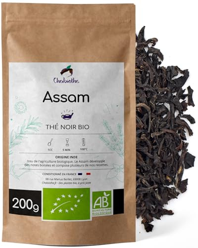 Té Negro natural Assam India BIO 200g - orgánico bolsa biodegradable