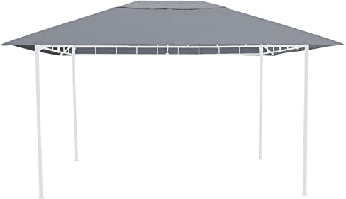 GRASEKAMP Ersatzdach 3x4m Grau zu Gartenpavillon Antik Pavillon | Qualität seit 1972, Partyzelt