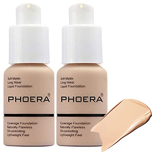 30ml Full Coverage Foundation Flawless Concealer Foundation Matte Oil Control Concealer Long Lasting Moisturizing Base Liquid Cover Cream Colour Changing Foundations for women&girls