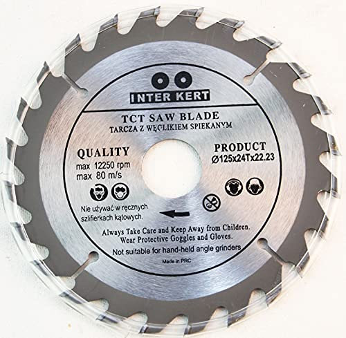 Lama per sega circolare per legno, 125 x 22 mm, 24 denti
