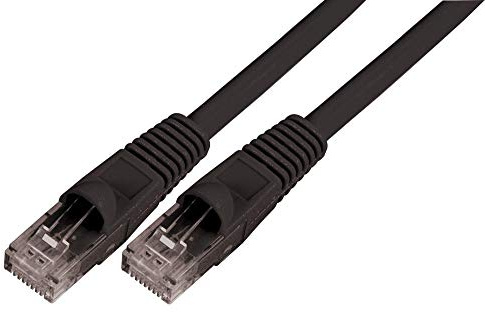 Pro Signal PSG91508 Snagless Cat6 UTP LSOH Ethernet Patch Lead, Black 0.2m
