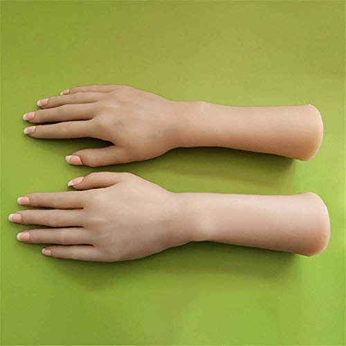 SLRMKKK Modell Schaufensterpuppe gefälschte Hände, Silikon lebensgroße Hand Realistische Flexible Silikonschaufensterpuppe Hand Modellsimulation Mensch Handmodell Silikon gefälschtes Modell