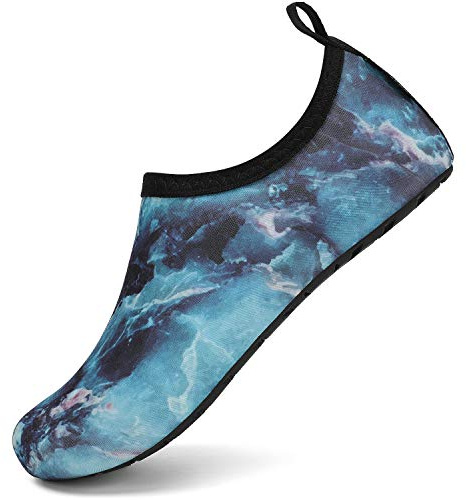 SAGUARO Scarpe da Spiaggia per Uomo Donna Antiscivolo Scarpette da Immersione Traspirante Leggere Scarpe A Piedi Nudi Yoga Mare Bagno Scoglio, Water Grigio 38/39