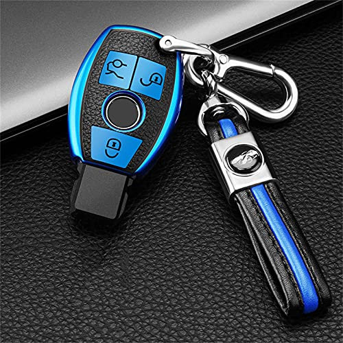 VIdisp Autoschlüsseletui, passend für Mercedes Benz C-Klasse W203 W204 W205 W210 W211 W212 W221 W222
