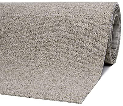 andiamo Teppichboden Henry - pflegeleicht und einfach zu verlegen - Auslegware Teppichboden - Meterware Bodenbelag in Schlingenstruktur mit Trittschalldämmung 400 x 500 cm Beige