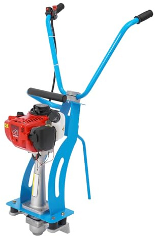 LANNADD 4-Takt Benzin Betonrüttler, 35.8cc Zement Vibrator Vibrationslineal Estrich Beton Vibrationsmaschine, Nassbeton Vibrationsmaschine Betonverdichter Geeignet für Den Bau
