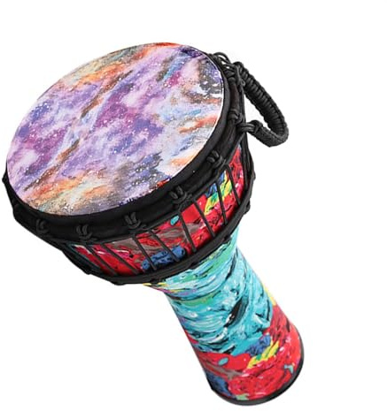 Djembe Trommel Kleine 12 Zoll Verstellbare Afrikanische PVC-Trommel Für Erwachsene Anfänger, Afrikanisches Handtrommelinstrument (Color : E)