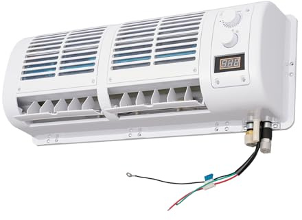 Kit de aire acondicionado para coche de 12V, mini aire acondicionado colgante con pantalla LCD, ventilador para aire acondicionado de pared para caravanas, camiones, autocaravanas, enfriador de aire