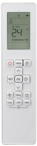 Gugxiom Control Remoto Universal de Aire Acondicionado, Todo en LCD Universal AC Control Remoto para Unical, Century Aire Acondicionado Remoto RG10B(G) BGEF RG10B(K1) BGEFU1