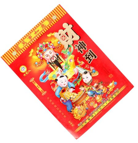 VILLFUL Mondkalender Abreißbarer Wandkalender Zum Aufhängen Traditioneller Chinesischer Kalender 2025 Haushaltskalender